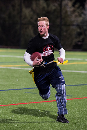 Students enjoy participating in their flag football team during the semester.