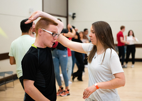 Latin Dance class at the Manwaring Center.
