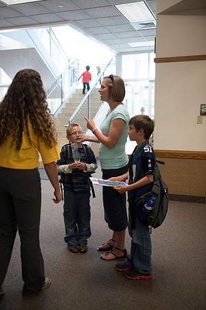 Parents and Guardians pick up their children from youth classes.