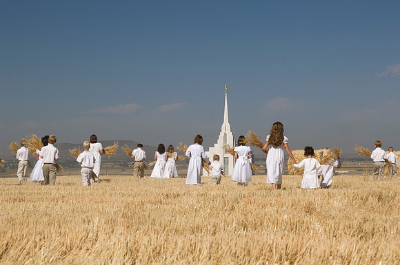 Children in the wheat fields- AUG 2007