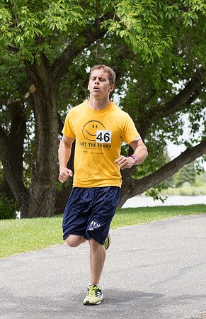 This year's Temple to Temple relay attracted over 400 participants.