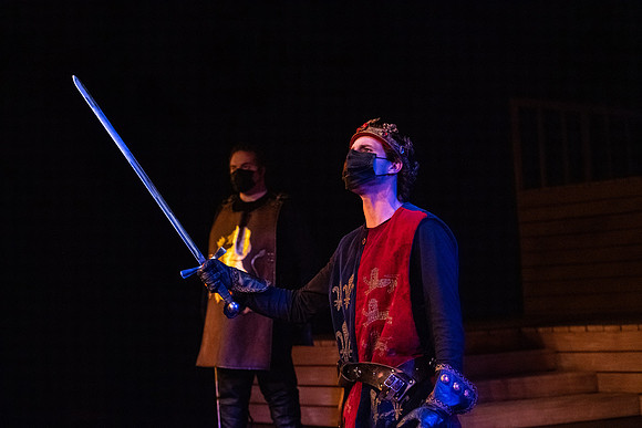 BYU-Idaho theatre department dress rehearsal of Shakespeare's Henry V.