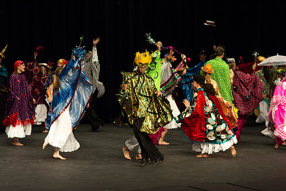 Dance performance in Green River Wyoming.