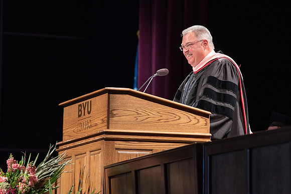 Graduates during Interdisciplinary Studies convocation.