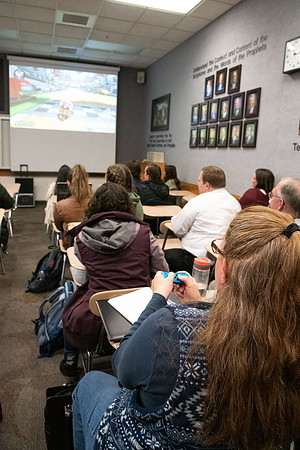 Students in the Education Deparment learn how to effectively use technology in their classrooms during a Teacher Education Technology Conference.