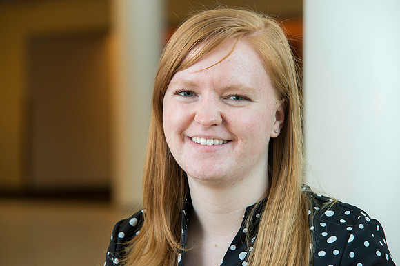 Portrait of BYU student, Rachel England, for an LDS Philanthropies Thank You card.