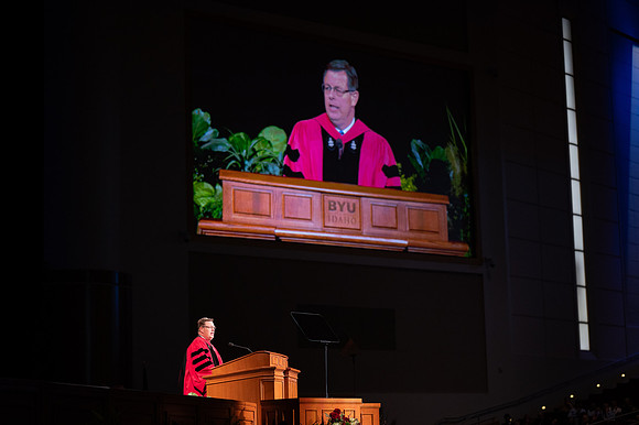Commencement for BYU-Idaho graduates.Commencement for BYU-Idaho graduates. Speakers: President Meredith, Elder Clark G. Gilbert