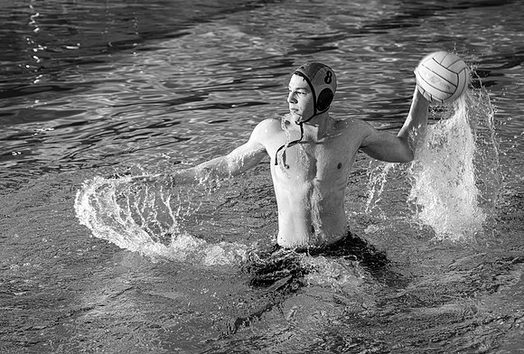 Swimming Pool fitness banner photoshoot.