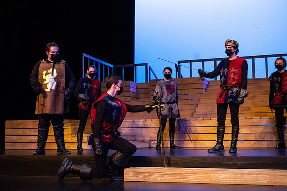 BYU-Idaho theatre department dress rehearsal of Shakespeare's Henry V.