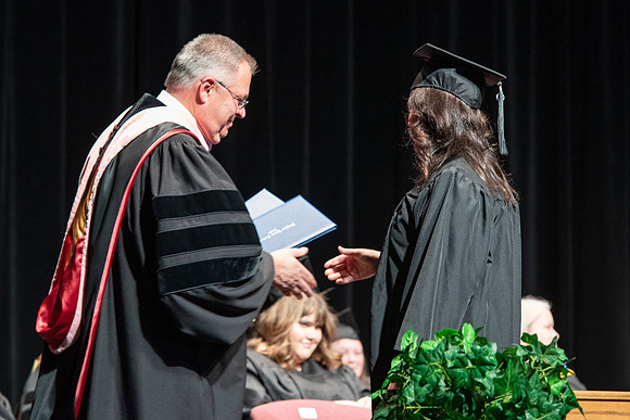 Graduates during Interdisciplinary Studies convocation.