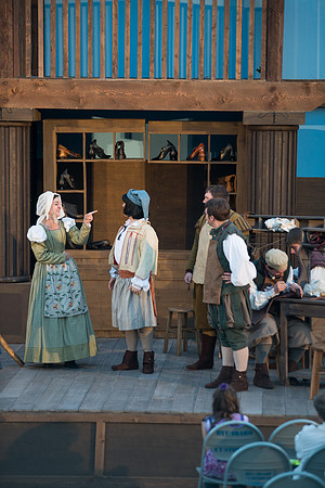 Brigham Young University-Idaho's production of The Shomaker's Holiday performed out in the amphitheatre in front of the McKay Library.