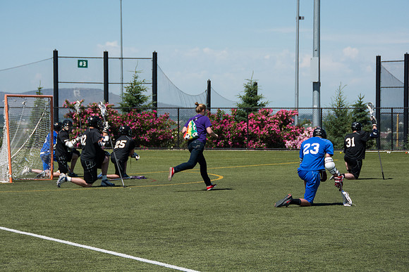 Brigham Young University-Idaho's men's lacrosse plays in the upper fields on campus.
