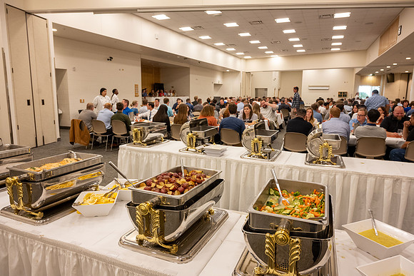 Design & Construction Management banquet.  Majors get the opportunity to meet with personnel from a variety of construction companies.
