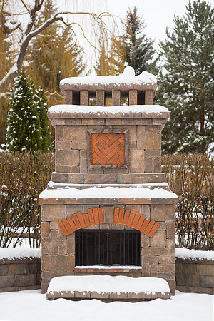 Snowy morning on campus, Fall 2016