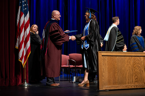 Graduates during convocation for the College of Academic Success & Interdisciplinary Studies.