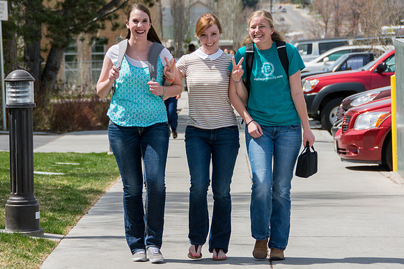 Students and faculty return to campus for the spring semester at Brigham Young University-Idaho.
