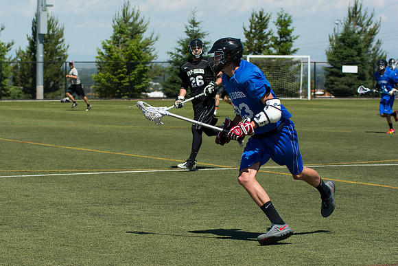Brigham Young University-Idaho's men's lacrosse plays in the upper fields on campus.