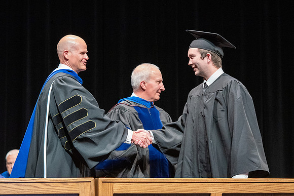 Graduates during convocation of the College of Physical Sciences and Engineering.