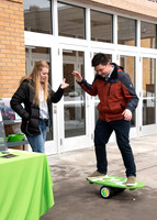 Power to Become council gives away free hotdogs to students to help get them excited to go to the P2B event.
