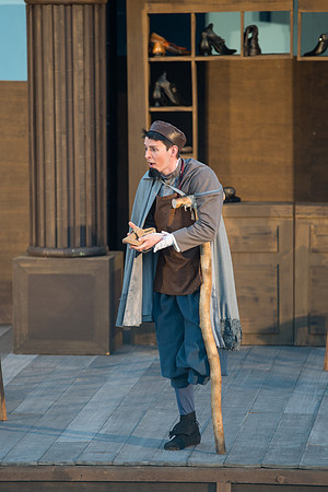 Brigham Young University-Idaho's production of The Shomaker's Holiday performed out in the amphitheatre in front of the McKay Library.