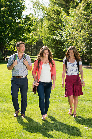 Student models for the Be Smart brochure cover.