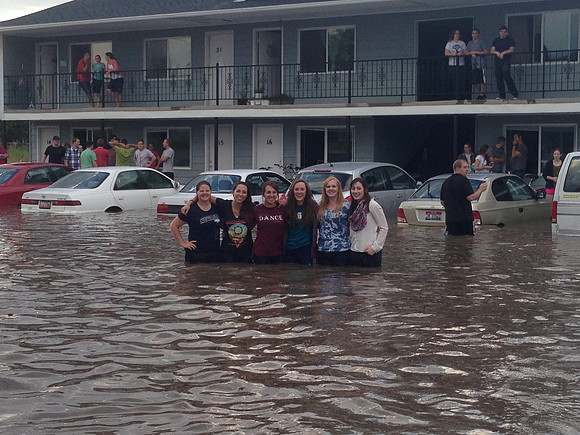 July 15, 2014 Over an inch of rain in less than an hour created a flash flood through Rexburg streets, through a few BYU-Idaho buildings and also flooded several students basement apartments. The even