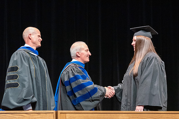 Graduates during convocation of the College of Physical Sciences and Engineering.