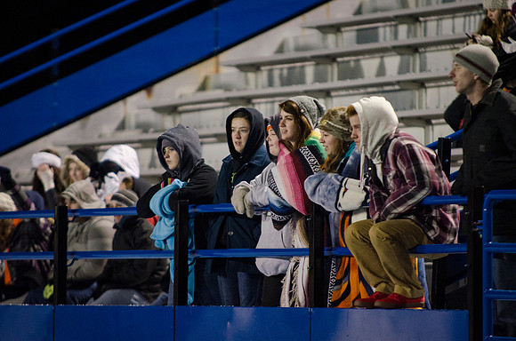 BYU-Idaho students cheer on the players at the ultimate frisbee championship game