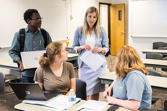 Accounting class taught by Jamie Austad.