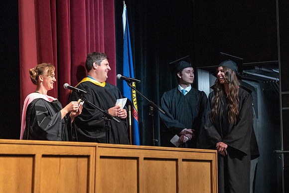 Graduates during convocation for the College of Performing and Visual Arts.