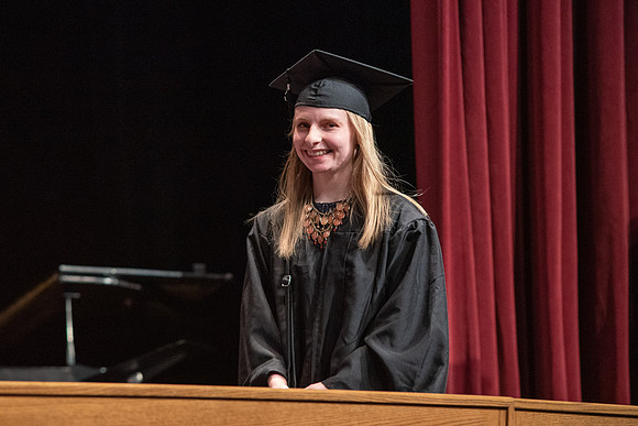 Graduates during convocation of the College of Physical Sciences and Engineering.