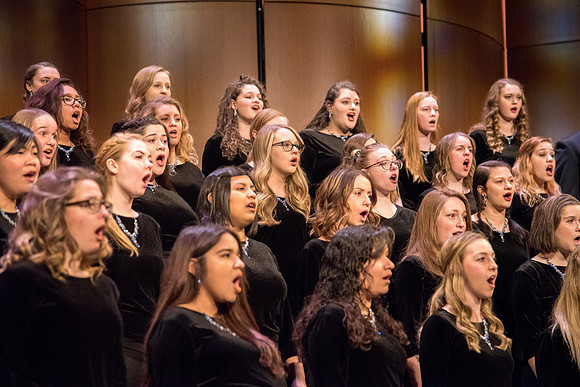 Men and women combined choir