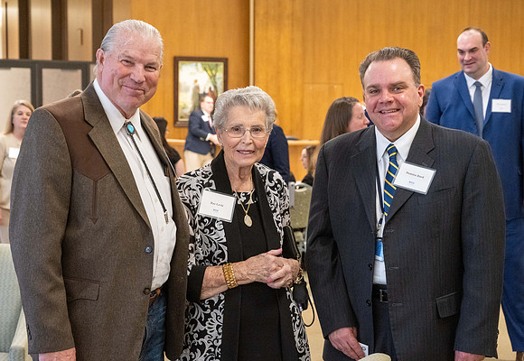 President Henry J Eyring hosts a dinner for guest at the Church Office Building in Salt Lake City, Utah.