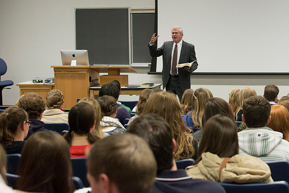 Students were uplifted by the Christmas Spirit as they travelled throughout campus buildings to view powerful presentations that illustrate the life of our Savior.