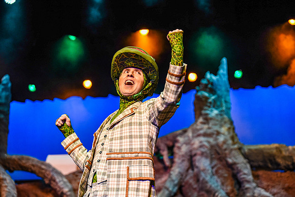 The theatre department's dress rehearsal of the Wind in the Willows in the Snow Drama Theatre.