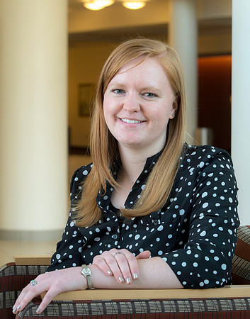 Portrait of BYU student, Rachel England, for an LDS Philanthropies Thank You card.