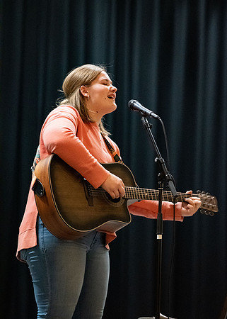Students audition for a spot with Acoustc Cafe.