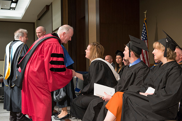 College of Language and Letters Convocation in the Manwaring Center Ballroom.