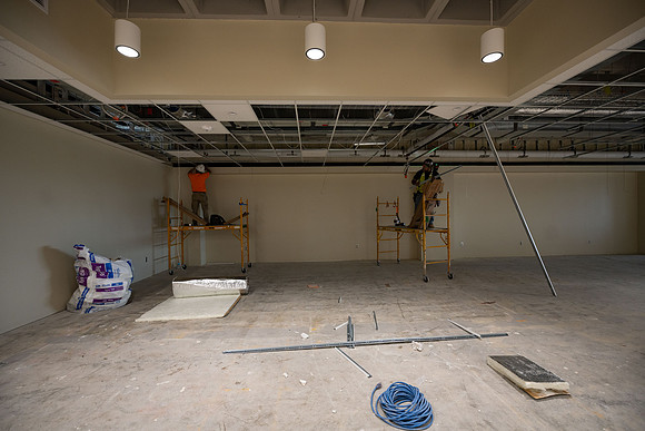 Third floor of the McKay Library in July 2025