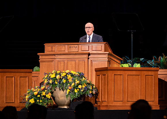 Photos from Elder Arnfulo Valenzuela's devotional.