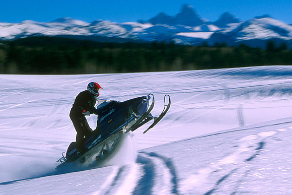 Snowmobile Tetons