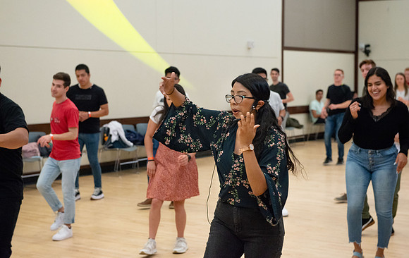 Latin Dance class at the Manwaring Center.