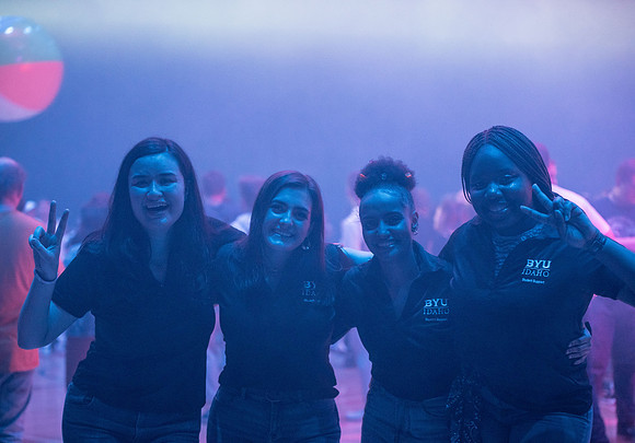 Students gather for First Friday - Apr 2022