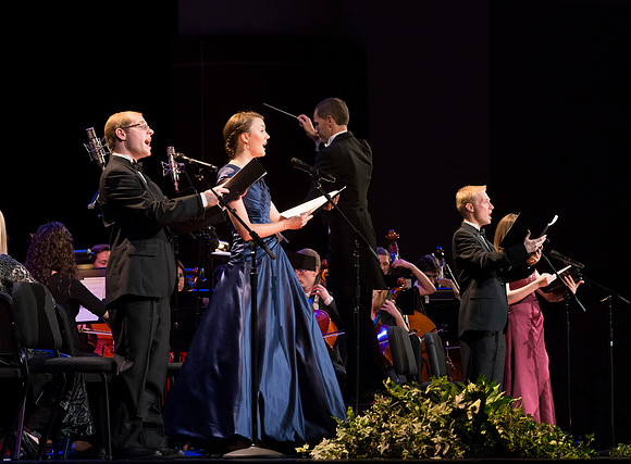 A BYU-Idaho Sacred Music Production performed in the BYU-Idaho Center, conducted by Dallin Hansen and written by Daniel Gawthrop.