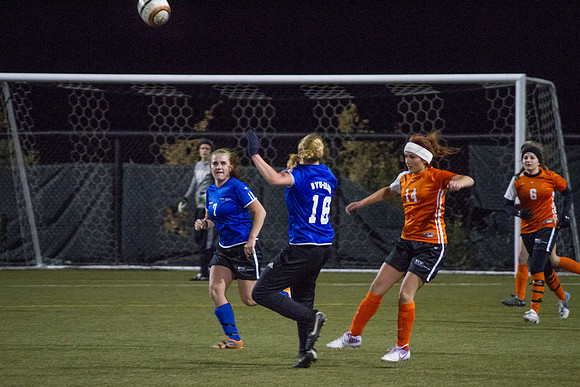 BYU-Idaho students play competitive soccer at the 4-plex on BYU-Idaho campus
