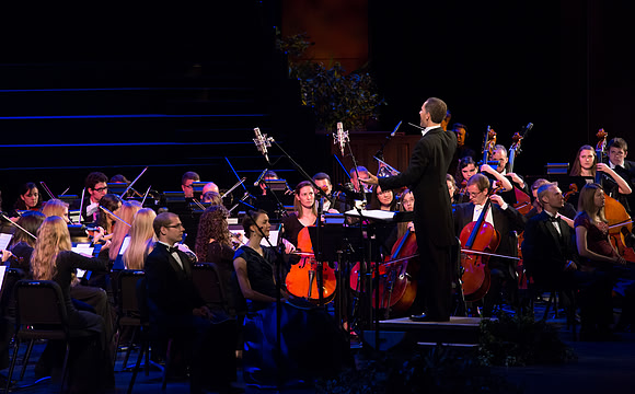 A BYU-Idaho Sacred Music Production performed in the BYU-Idaho Center, conducted by Dallin Hansen and written by Daniel Gawthrop.