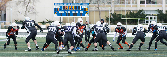 Competitive Football Championship game.