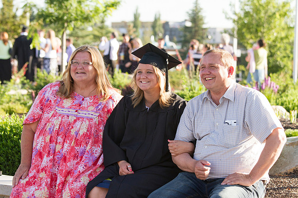 Graduates meet outside on the BYU-Idaho campus after commencement to take pictures before convocation starts. Photo by Tyler Rickenbach