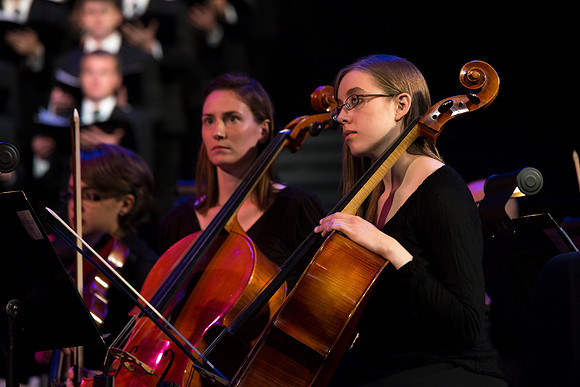 A BYU-Idaho Sacred Music Production performed in the BYU-Idaho Center, conducted by Dallin Hansen and written by Daniel Gawthrop.