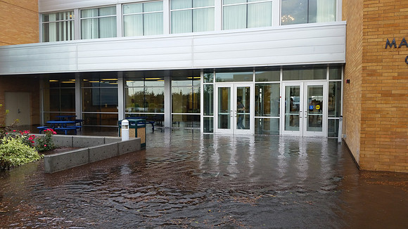 July 15, 2014 Over an inch of rain in less than an hour created a flash flood through Rexburg streets, through a few BYU-Idaho buildings and also flooded several students basement apartments. The even